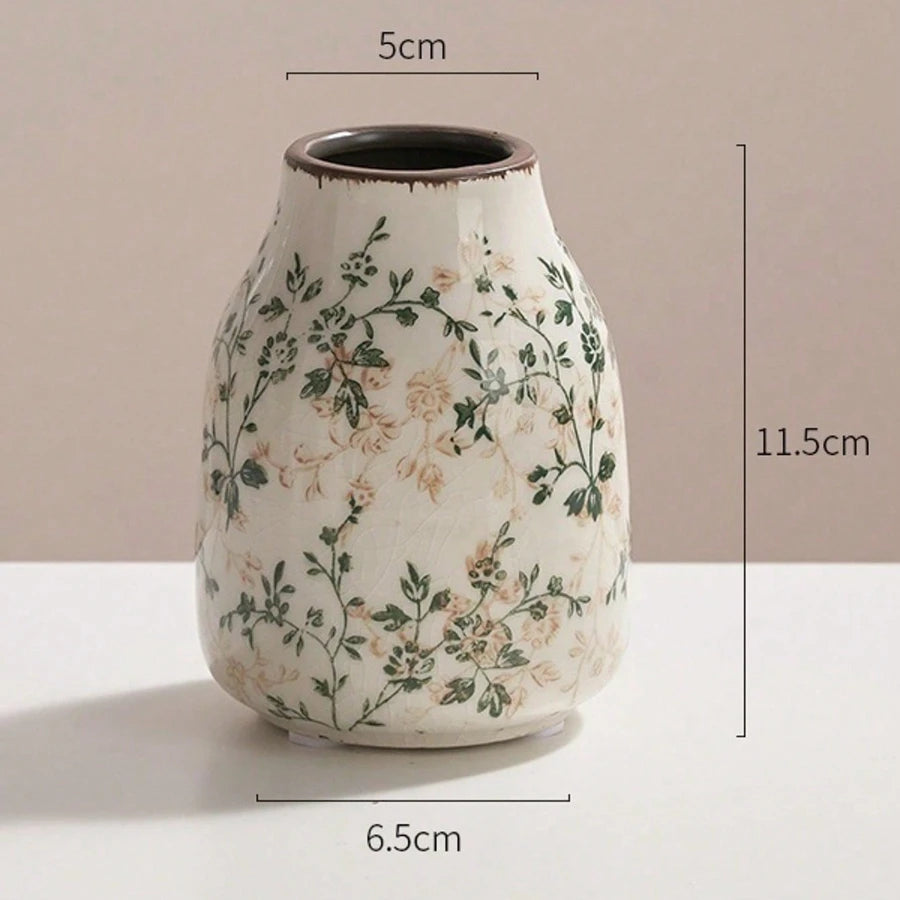 Ice Cracked Ceramic Vase