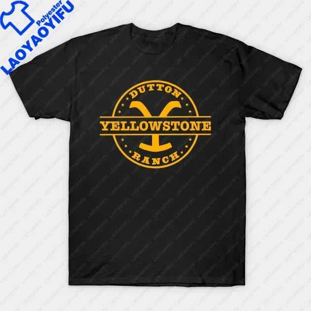 Yellowstone Dutton Ranch T Shirt TV Shows Tshirts Cool Western Cowboy Graphic Tshirt Men Oversized Shirt Ropa Hombre Camisetas