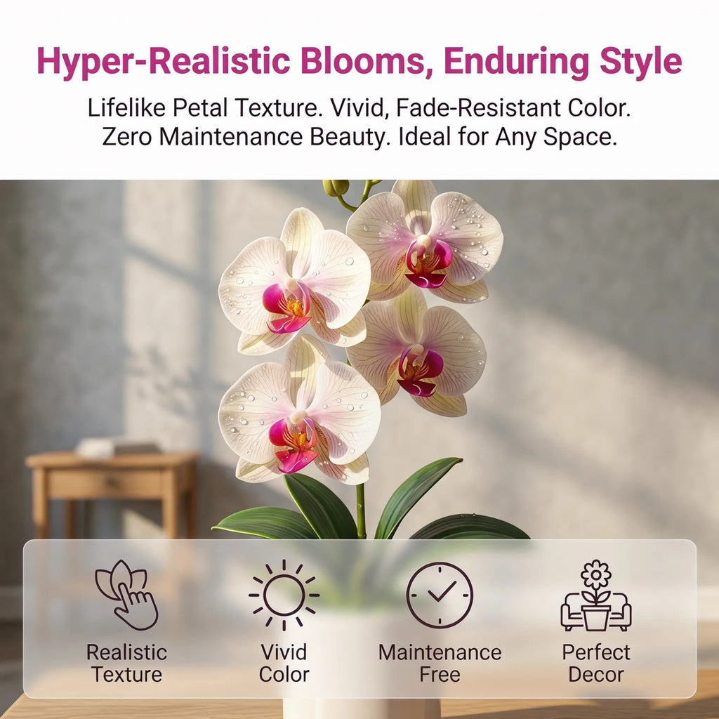 Artificial Potted Orchid Plant