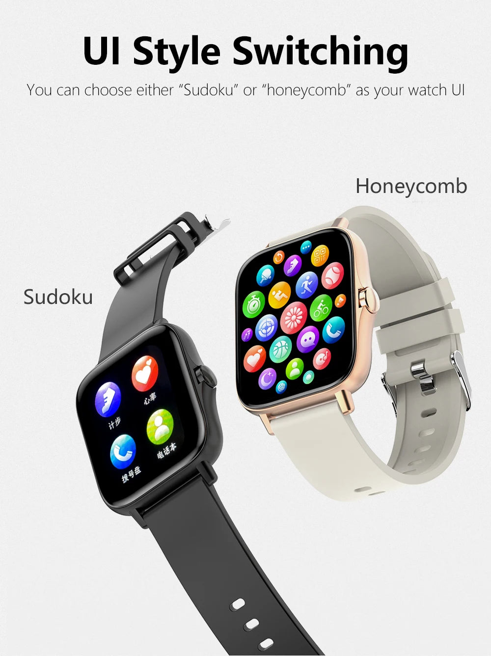 Smart Watch For Men Women Kids Message Remind Music Control Sport Step Calories D13 Smartwatch Alarm Clock 116Plus