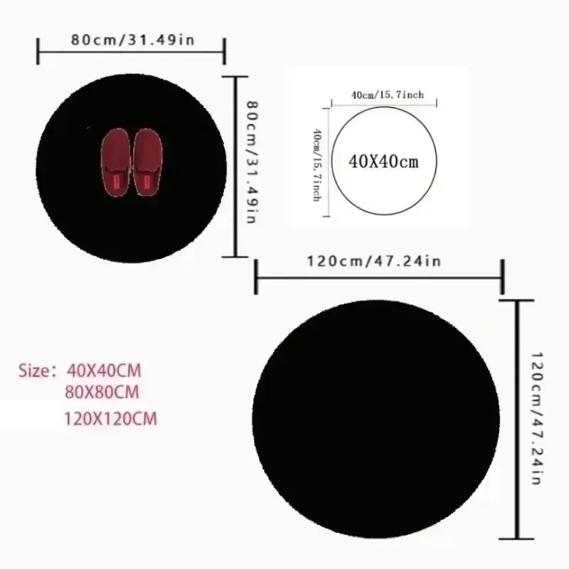 Bohemian Style Circular Carpet Indoor Carpet Bedrooms Circular Floor Mats Suitable Living Rooms Study Rooms Bathrooms Decoration