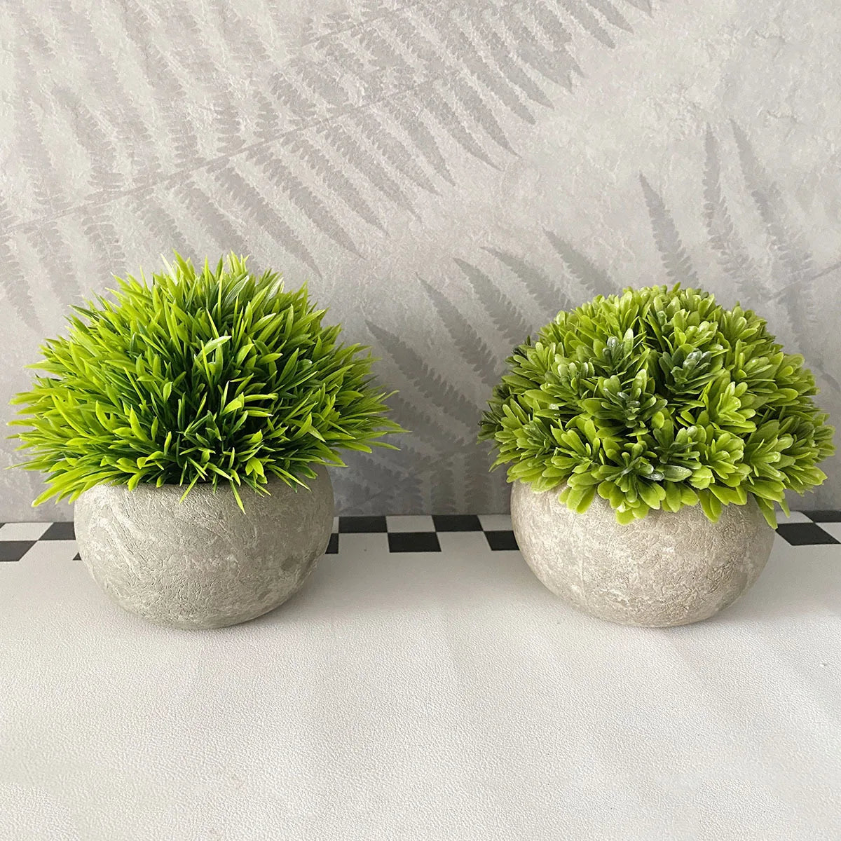 Artificial Green Plants Flower Pot