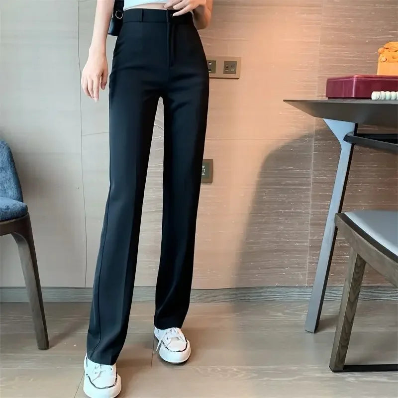 Dress Pants Tailoring Work Woman Trousers Straight Leg Slacks Women Office Trends 2025 Y2k Streetwear 90s Casual Original G Xxl