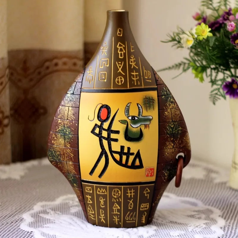 Creative Ceramic Vase Figurines