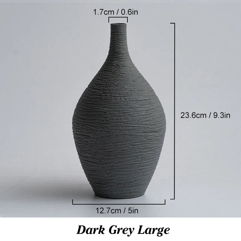 White Ceramic Vase Decoration for Home