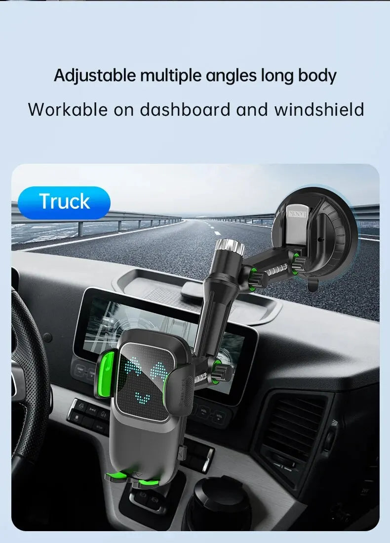 Suction Cup Phone Holder Windshield/Dashboard/Window, Universal Suction Cup Car Phone Holder Mount with Sticky Gel Pad, Compatib