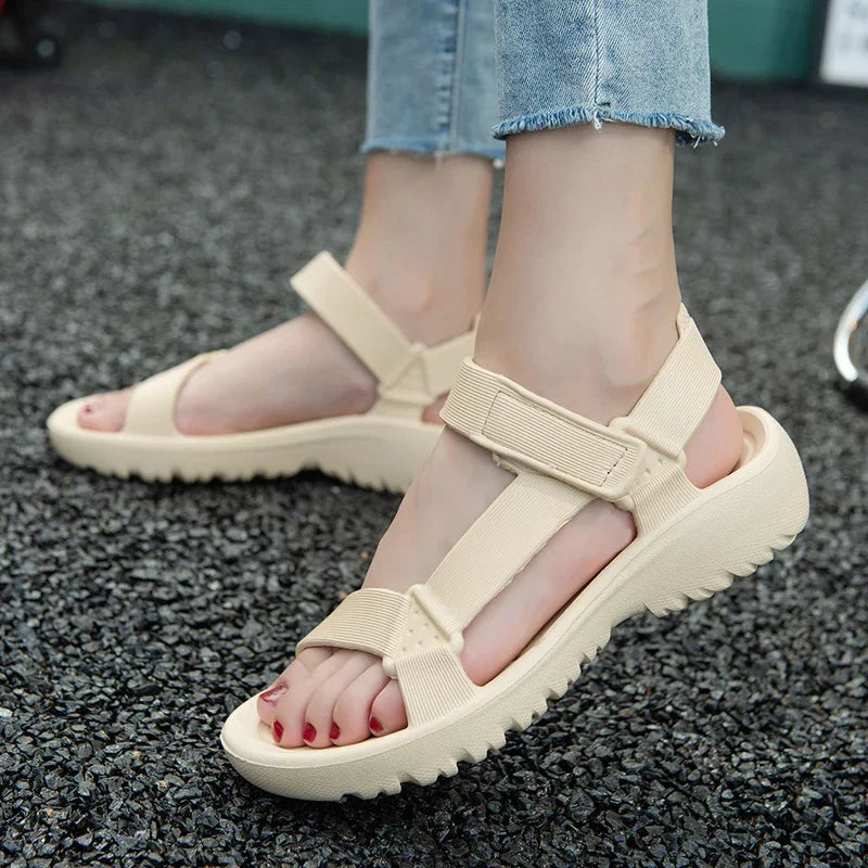 New Fashion Platform Sport Casual Flat Sandals Non-slip Outdoor Beach Sandalias Chaussure Femme