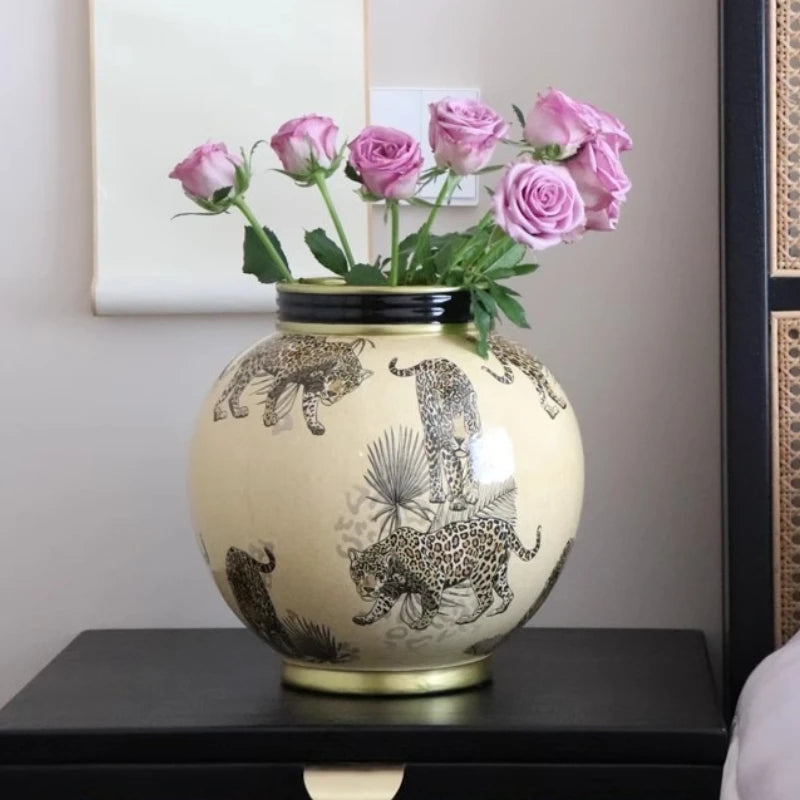 Ceramics Vases Modern Storage Flower Bottle Sculptures