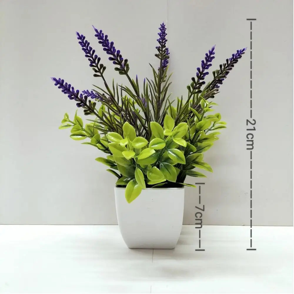 False Plants With Pot Potted Flowers Table Pulp Pot Garden Outdoor Decor