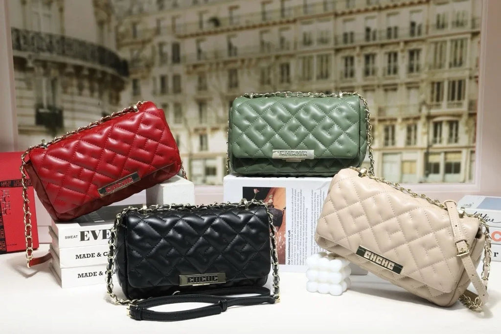 Elegant Leather Shoulder Handbag Women Luxury Designer Crossbody Bag Famous Brand Tote Purse Classic Ladies Premium Carry
