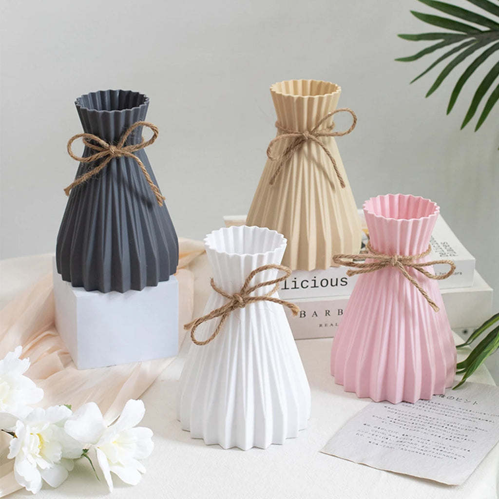 1PC Water Ripple Plastic Vase