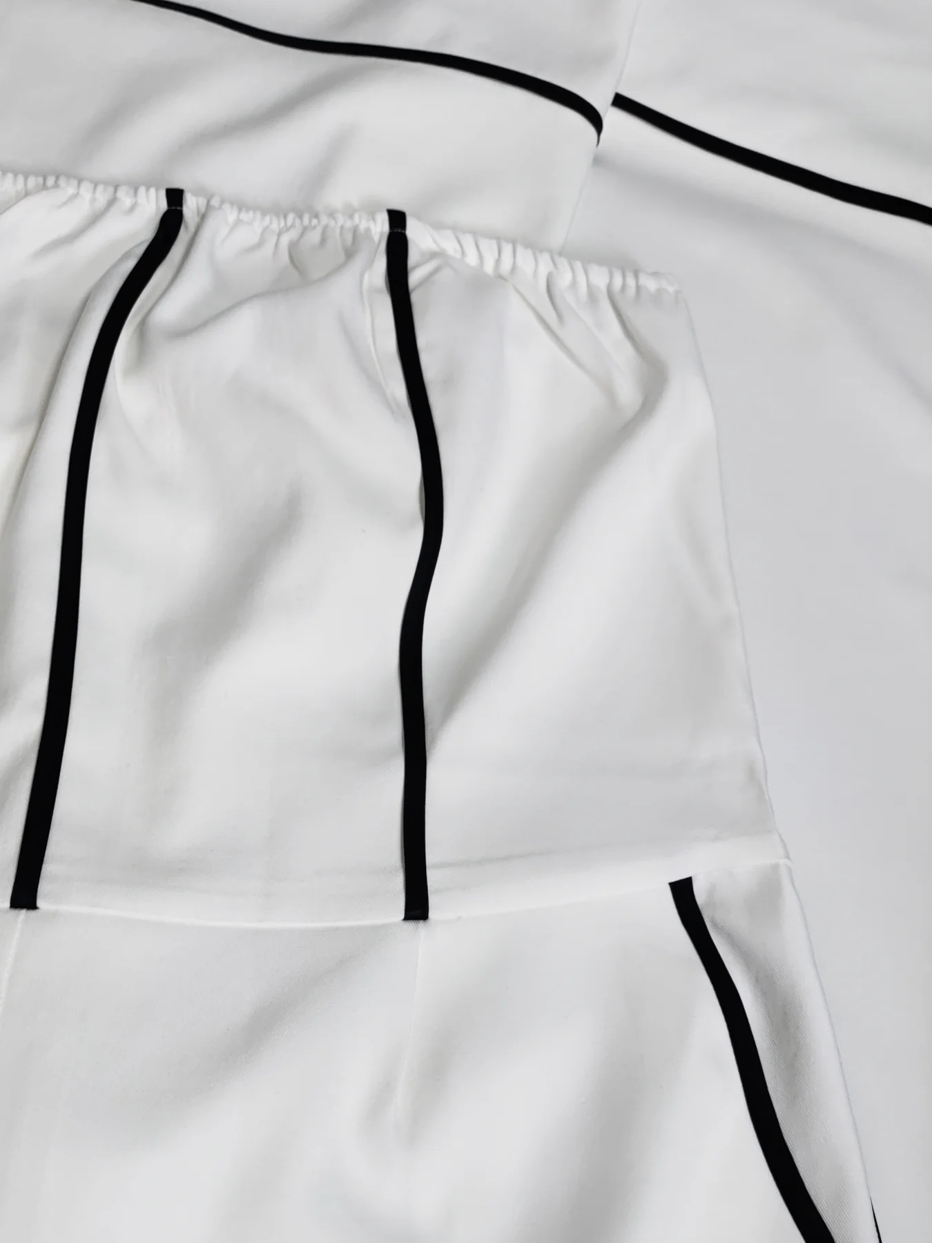 Spring/Summer New Elegant Sexy Contrast Color Trim Halter One-Shoulder Wide Leg Pants Dress for Party Vacation