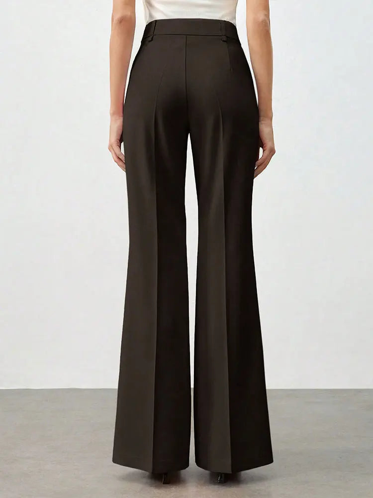 Women Suit Pants Autumn New Streetwear Fashion Casual Slim Pockets Zippers Trousers Solid Elegant Lady Versatile Pants Clothing