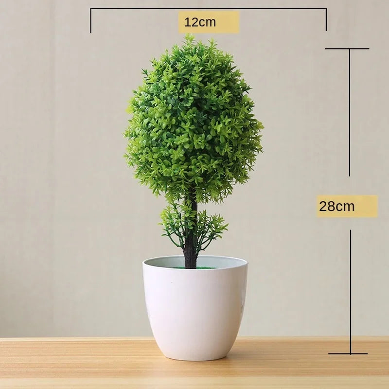 Artificial Plants Potted Bonsai