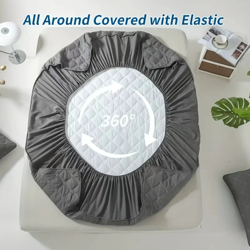 Waterproof Mattress Cover Mattress Protector Soft Breathable Bed Fitted Sheet
