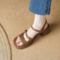 Fashion Casual Open Toe Shoes for Women High Heels Strange Style Solid Color Designer Sandals Plus Size