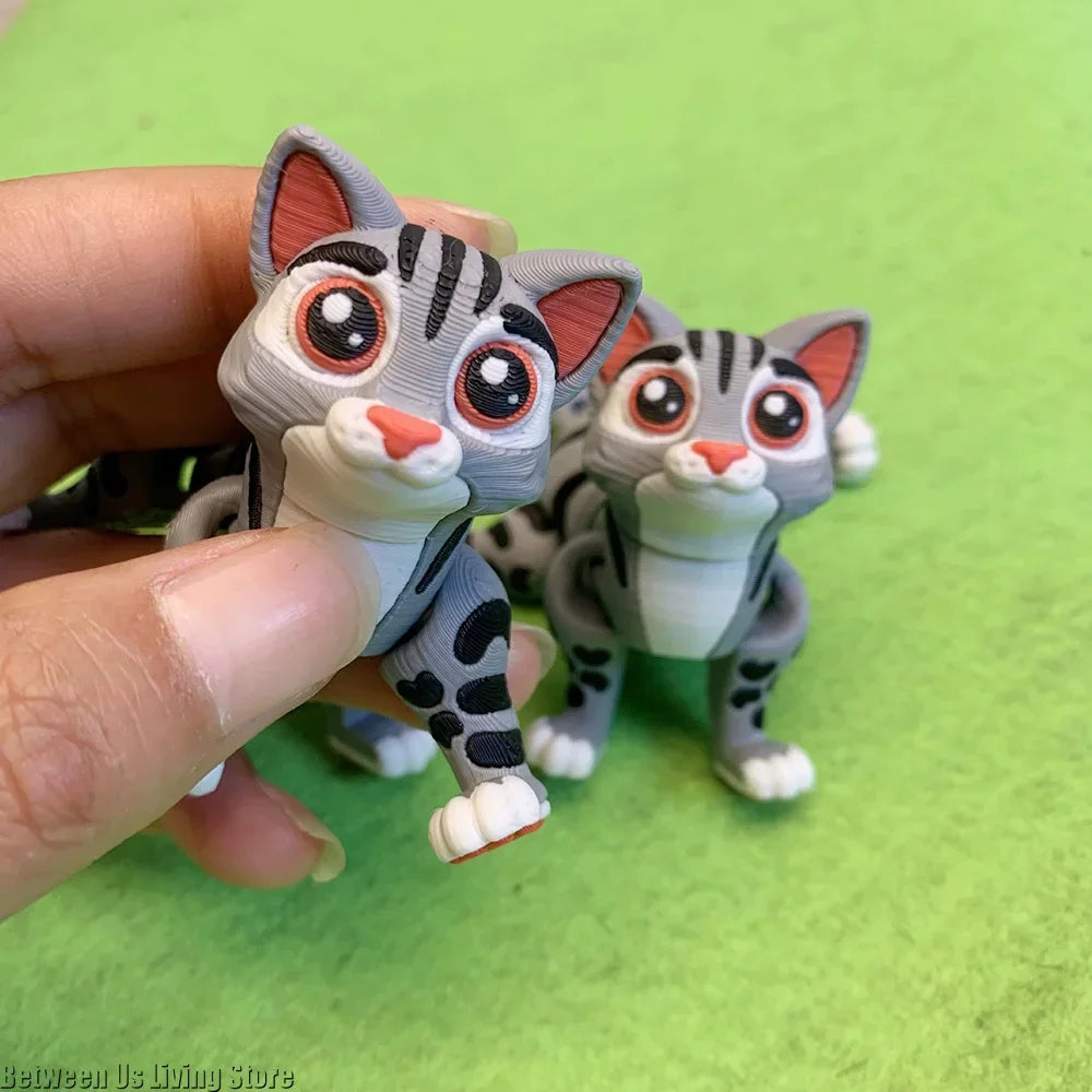 Multi-articulated 3D Printing Articulating Animals Squirrels Foxes Dogs Wolves for Home Desk Decoration Decor Kids Gift