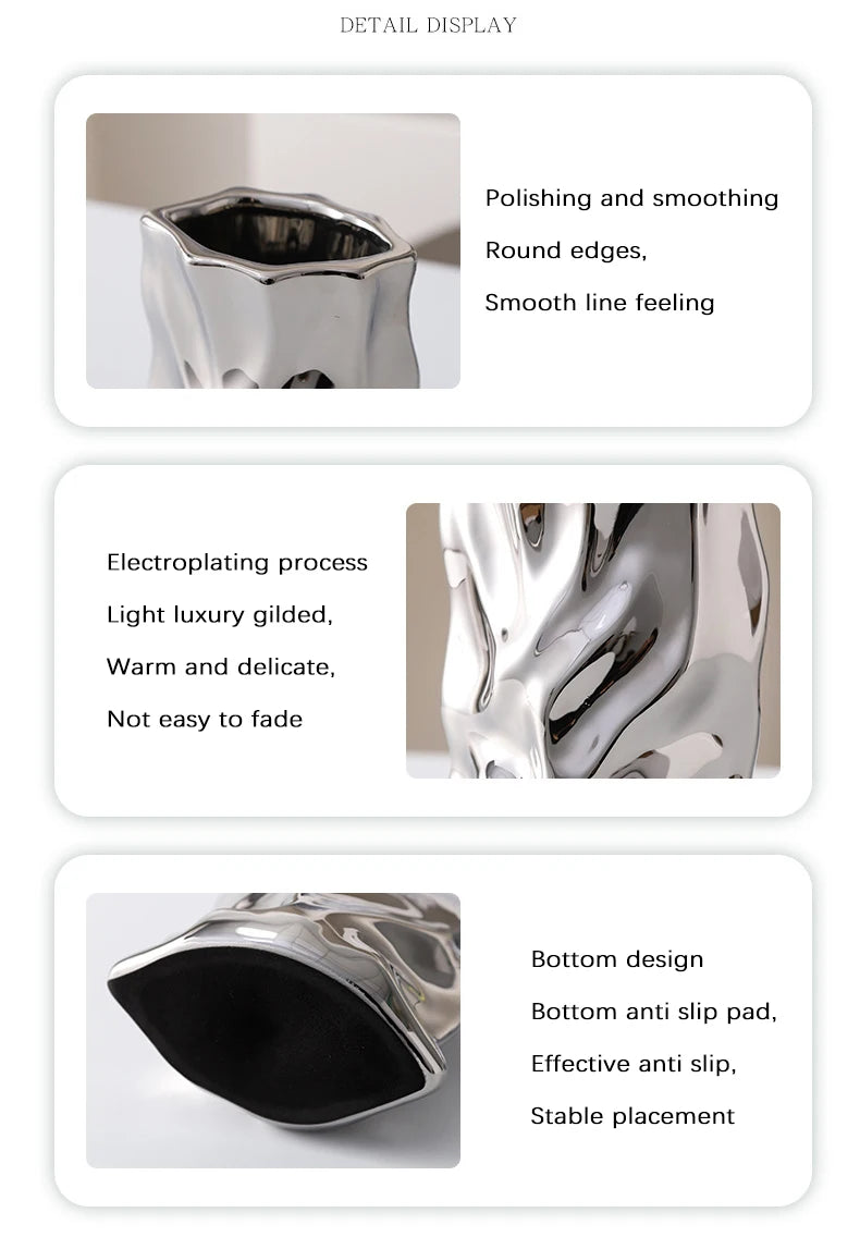 Nordic Ceramic Irregular Vase