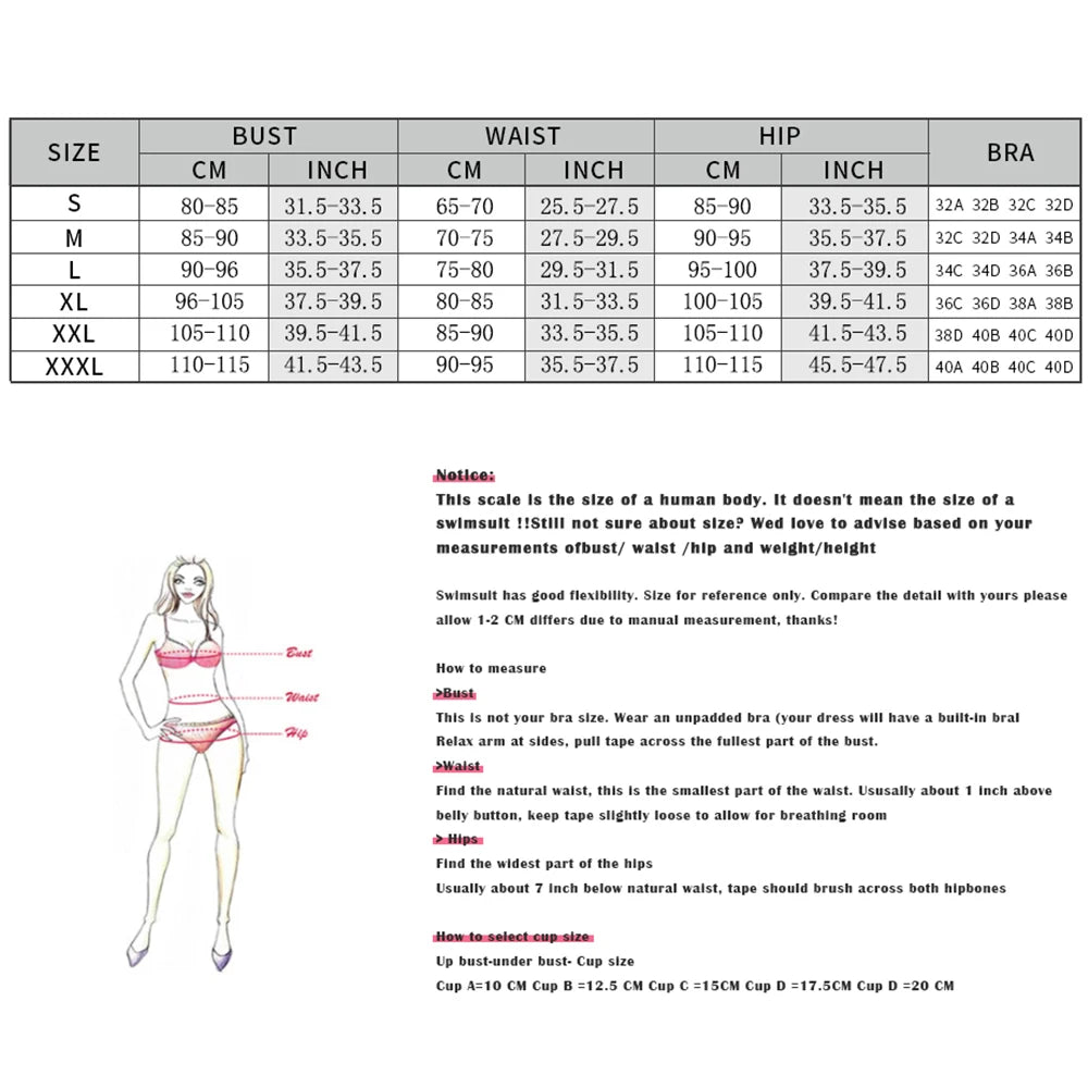 3Pcs Push Up Swimsuit With Long Skirt Sexy Women Swimwear Female Bikini V Neck Swimming Suit Shiny Bodysuit Beachwear Cover Up