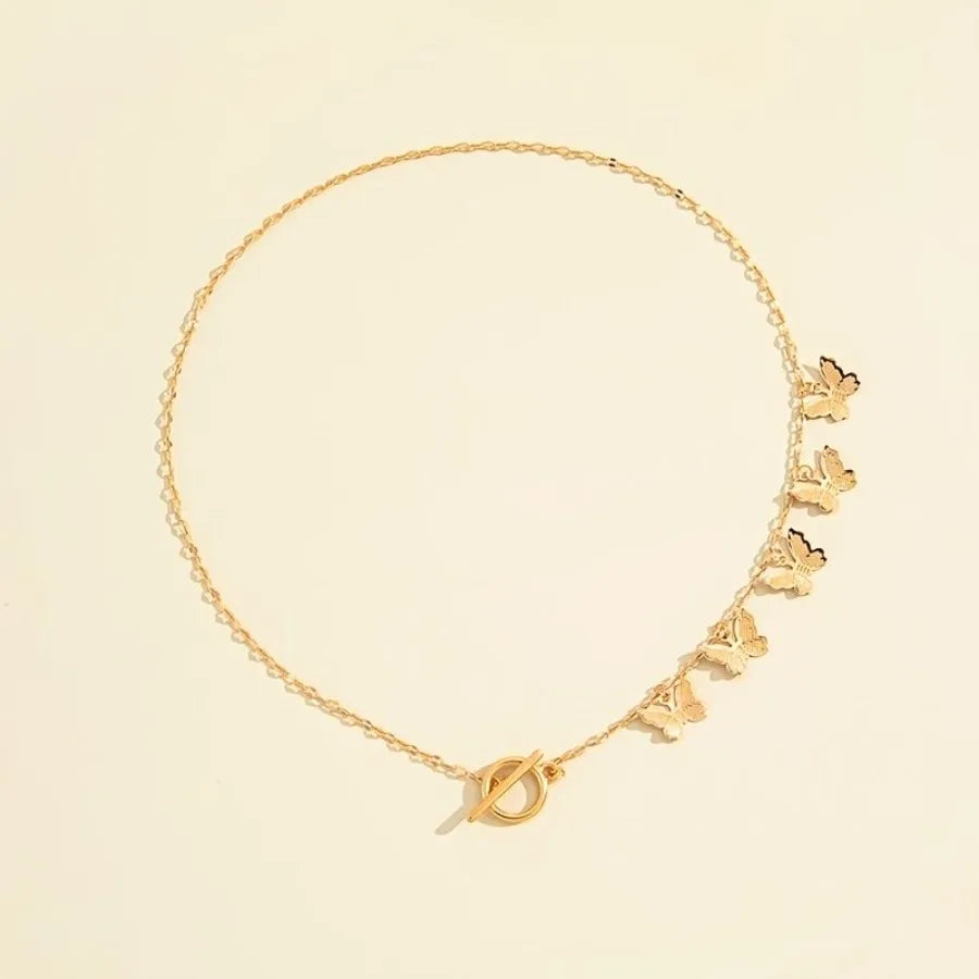 Butterfly Yshaped Adjustable Necklace Elegant Jewelry Party Banquet Wedding Wear For Women Girls Gift