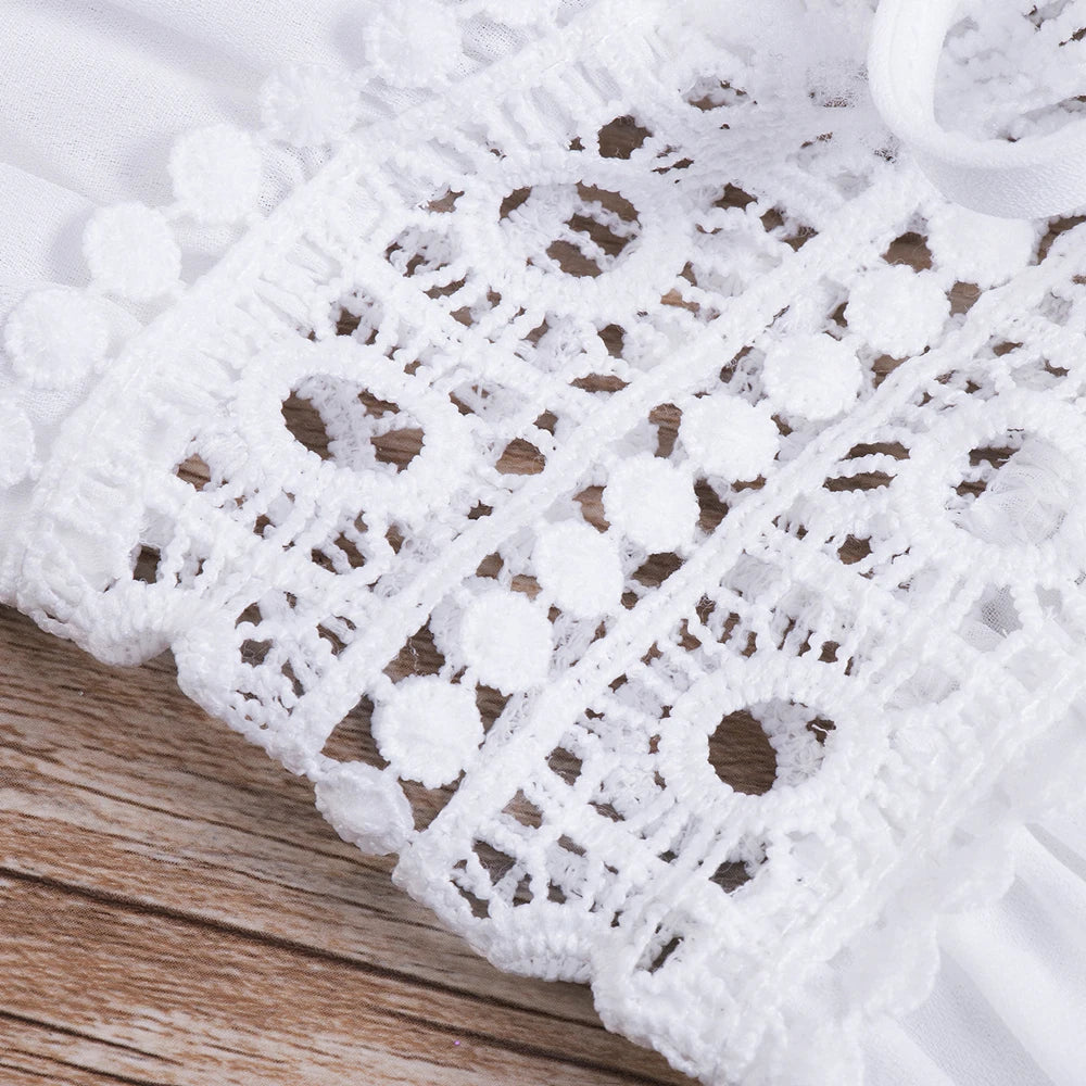 Women's Summer Dress Lady Lace Boho Beach Swimsuit Bikini Cover Up Lace-Up Long Blouse Hollow Out Sun Protection Cardigan Shawl