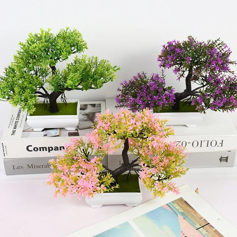 Artificial Plants Bonsai Small Tree Pot