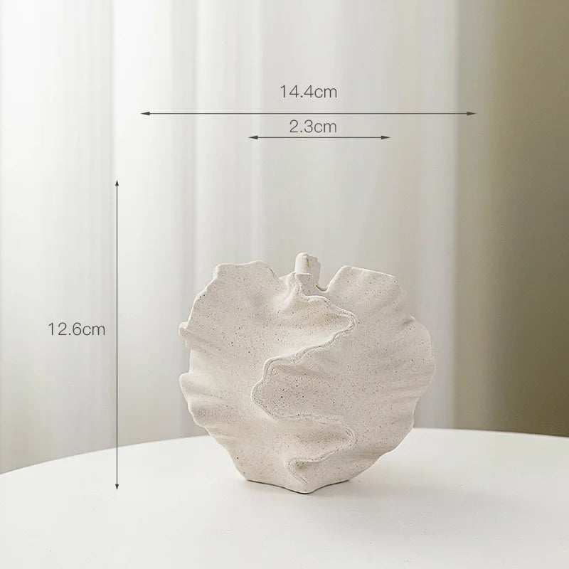 Ceramic Vase Geometric Wavy Patterns