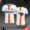 Venezuela Flag Print Jersey Summer Men's Football Training Apparel Youth Outdoor Sports Breathable Quick Drying Sports T-shirt