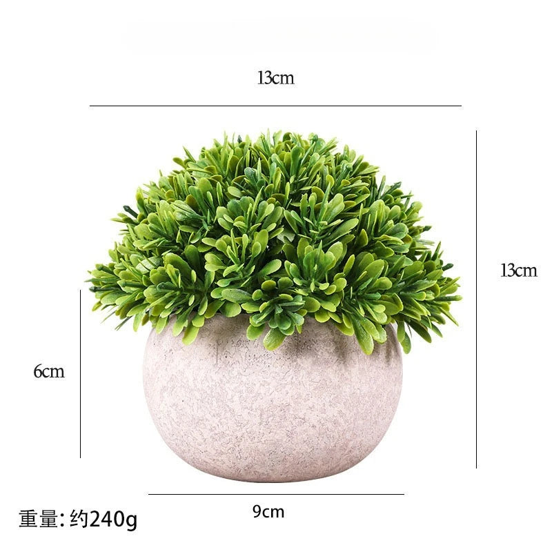 Artificial Green Plants Flower Pot