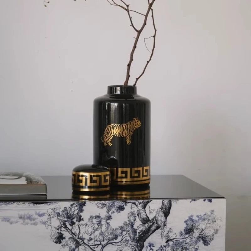 Ceramics Vases Modern Storage Flower Bottle Sculptures
