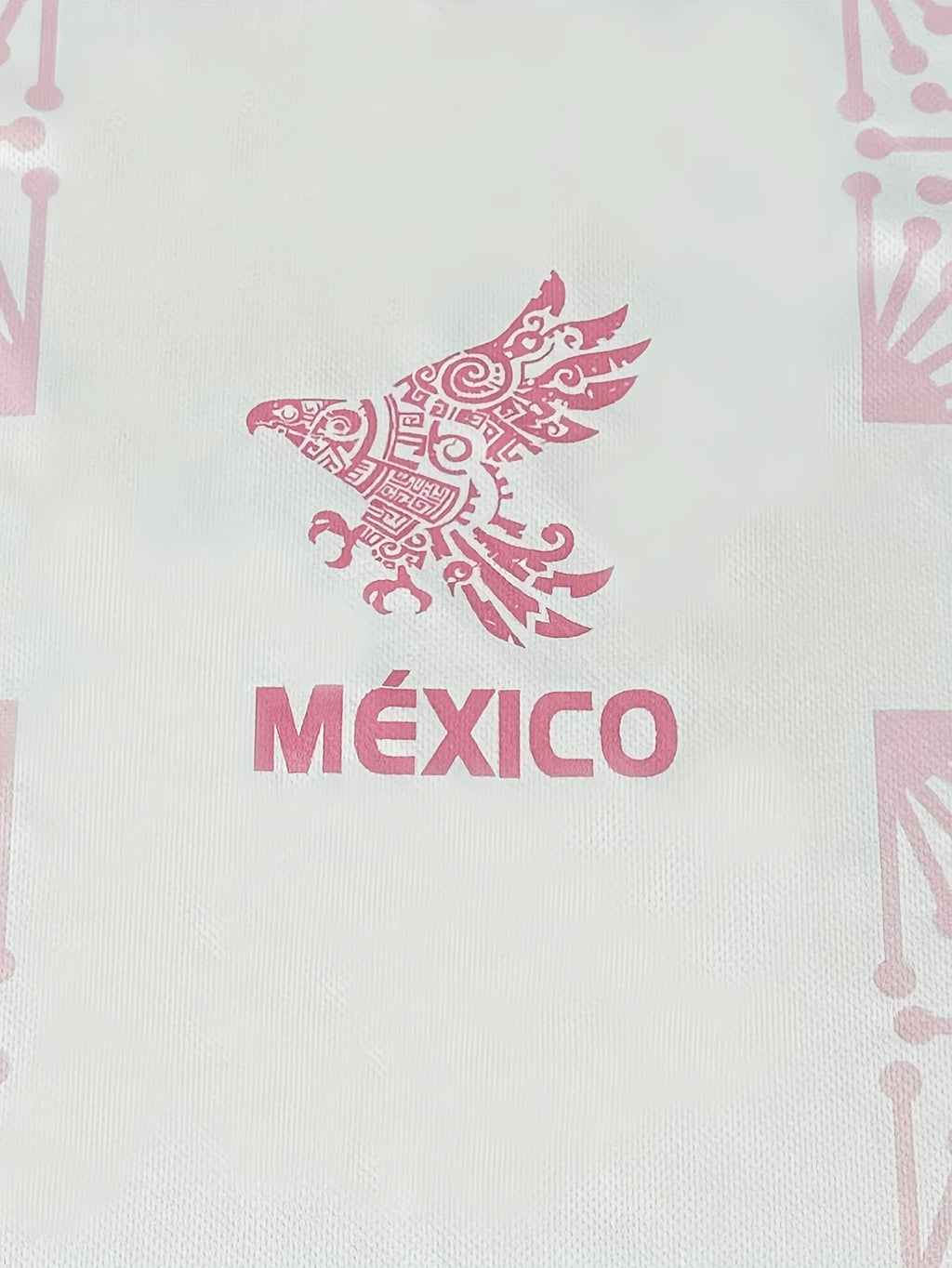 Men's Mexico Football Jersey - "MEXICO" graphic, eagle and floral design. Breathable and perfect for training, matches and casua