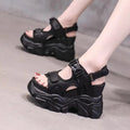 Brand Chunky Platform Sandals Women 10.5CM High Heels Sexy Open-toed Sandals Wedge Increased Shoes Ladies Beach Summer Sandalia