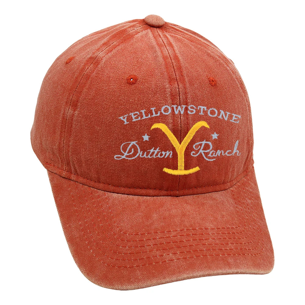 Yellowstone Dutton Ranch Baseball Cap Embroidery Cowgirl Dad Hat Men Summer Casual Farm Hat Unisex