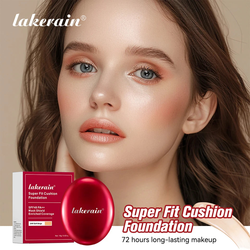 Super Cushion Foundation Waterproof Long-lasting Brighten Foundation Cream Women Base Makeup Face Korean Cosmetics