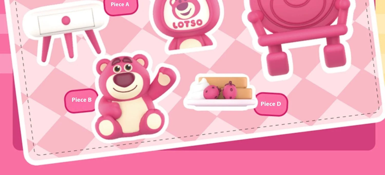 52 toys Toy Story Lotso's Room Blind Box Hand-Made Ornaments Collectible Art Toys Decorative Gifts Trendy Room Decor