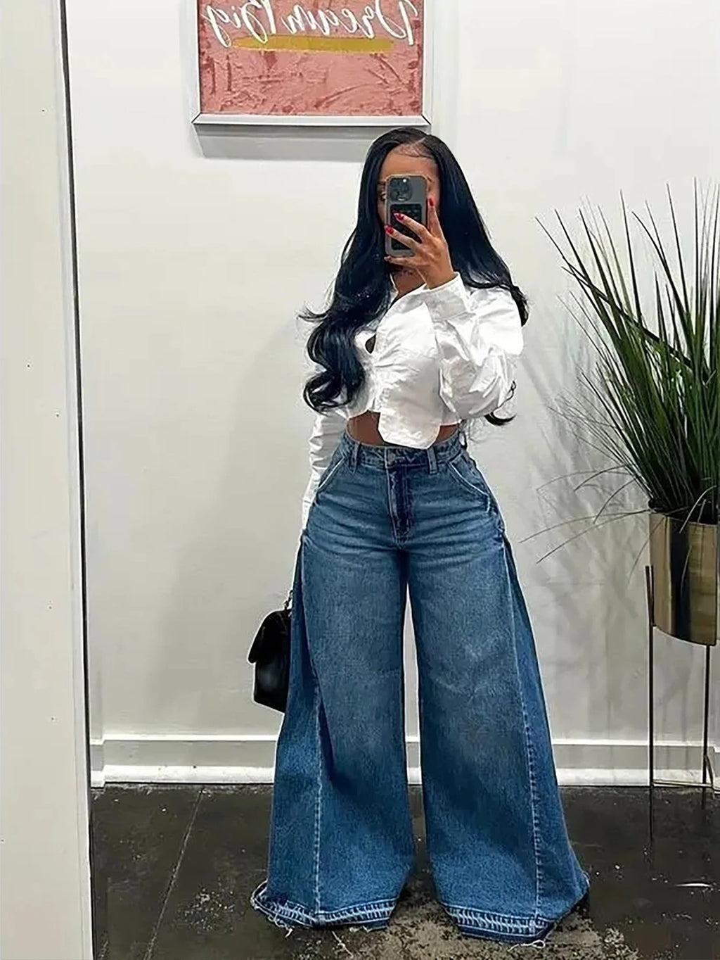 Vintage Wide-Leg Jeans for Women