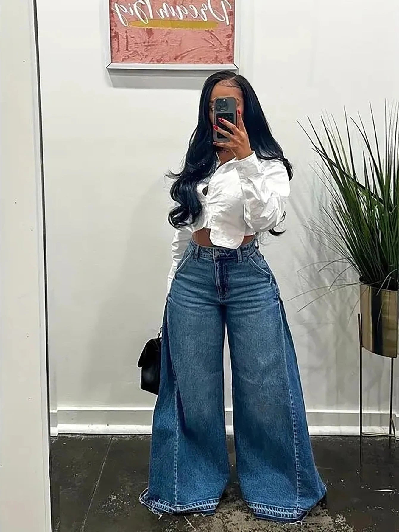Vintage Wide-Leg Jeans for Women
