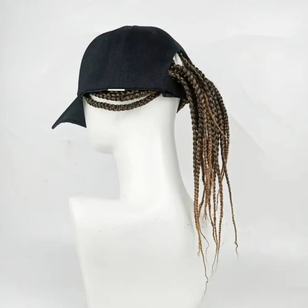 Baseball Cap Wig Hip Hop Hat Daily Wear Peaked Cap Wig Hair Dreadlocks Cap 35cm Dirty Hair Braid Sun Visor Hats Funny Costume