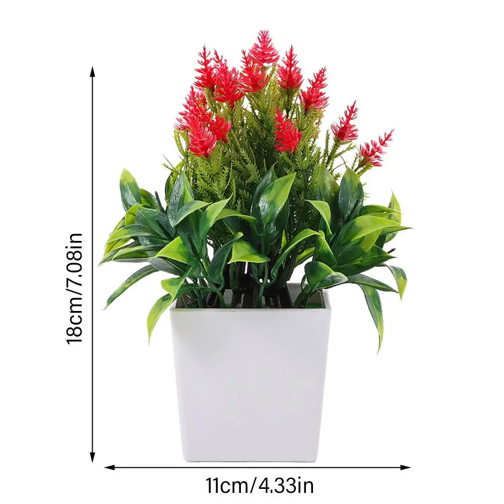 Artificial Flowers Plant Pot