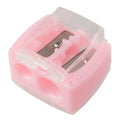 Portable Makeup Cosmetic Pencil with Cleaning Stick Women Ladies Double Holes Sharpener Pencil Sharpeners