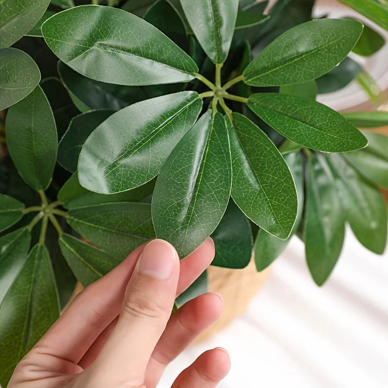 Artificial Plant | Fake Leaves with Stem, Ideal for Living Room