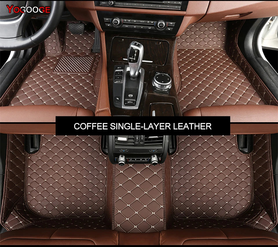YOGOOGE Custom Car Floor Mats For Subaru Forester 2002-2023 Auto Carpets Foot Coche Accessorie