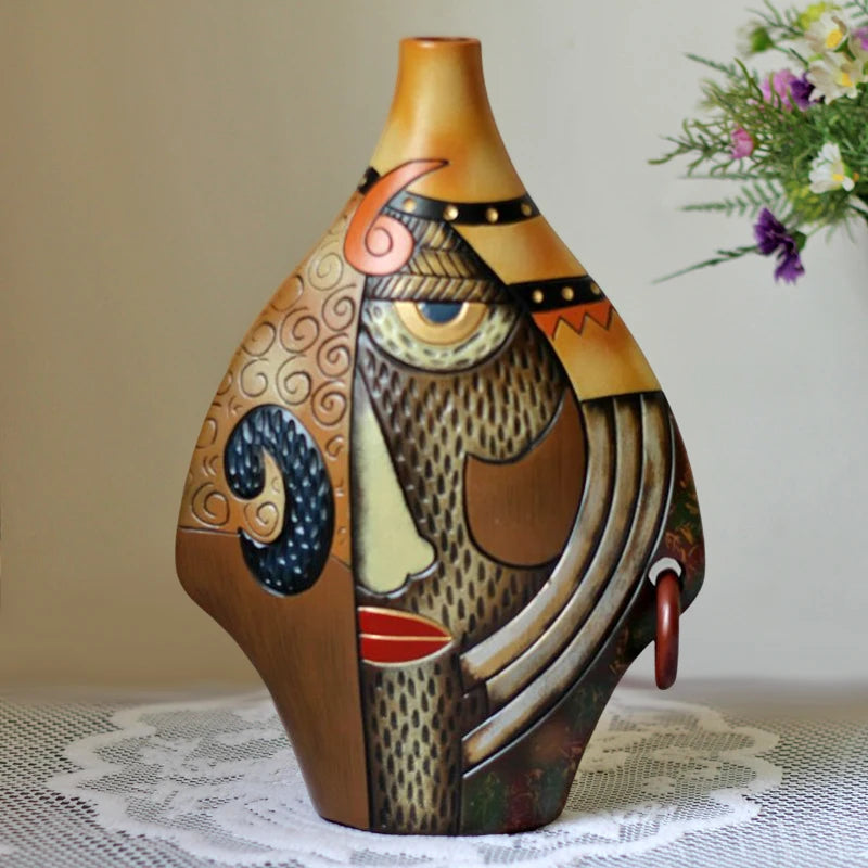 Creative Ceramic Vase Figurines