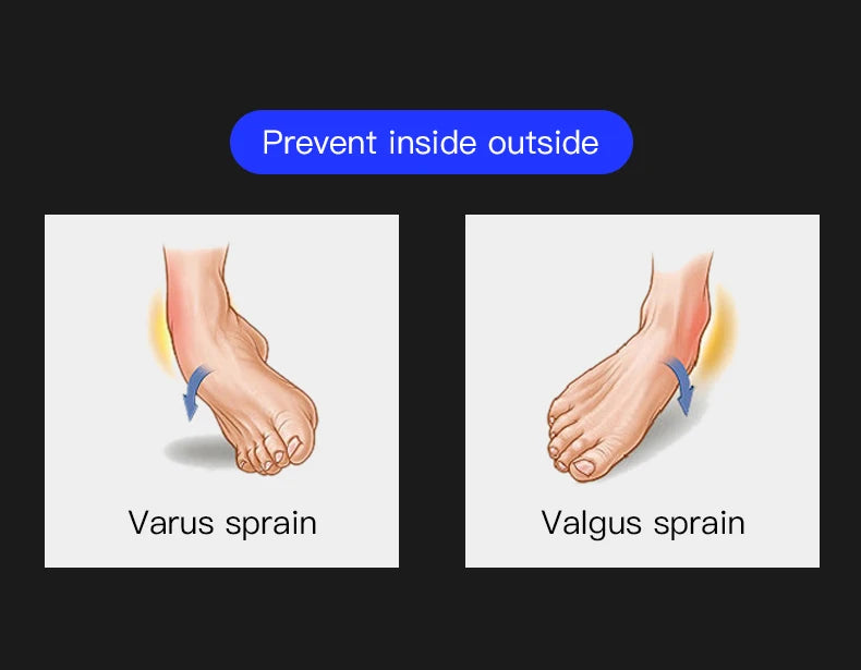 2PC Adjustable Ankle Support Pad Ankle Sleeve Pressure Anti-Spinning Elastic Breathable Support Fitness Sports Safety Prevention