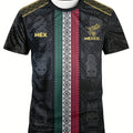 Men'S Mexican Soccer Jersey - Lightweight Breathable Soccer Shirt with Authentic Mexico Design Black & Green Color Block