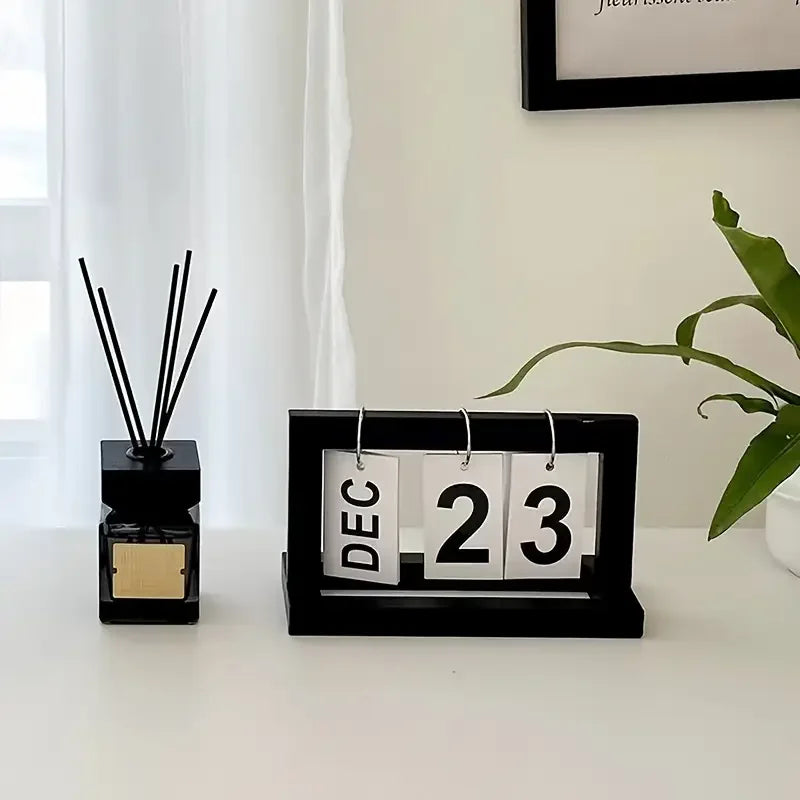 Ins Minimalist Style Living Room Office Decoration Plastic Calendar Ornament Modern Desk Accessories Simple Home Decor Crafts