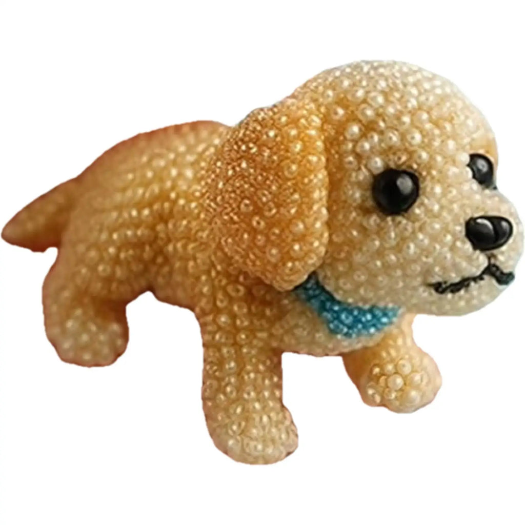 3D Animals Bead Craft Kit 3D Animal Dog Shape Bead Embroidery Set for Crafting Enthusiasts Girls Women Teens Adults DIY Gifts