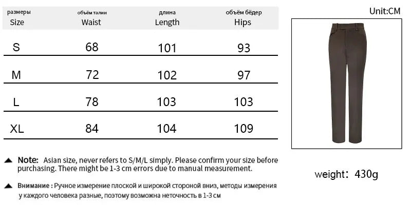 Women Suit Pants Autumn New Streetwear Fashion Casual Slim Pockets Zippers Trousers Solid Elegant Lady Versatile Pants Clothing