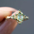 Elegant Luxurious Style Women's Ring with Artificial Zircon Inlaid Flower Ring Suitable for Daily Party Jewelry Holiday Gifts