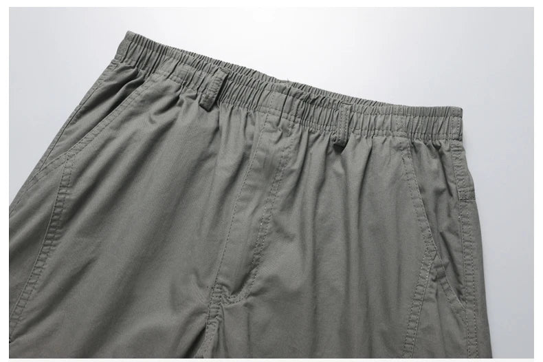 Plus Size Men's Cargo Pants Casual Loose Multi Pocket High Quality Cotton Pants Long Trousers Mens Jogger Pants 5XL 6XL